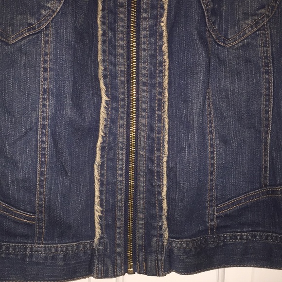 Style & Co denim jacket w/ zip front & pockets - Picture 4 of 7